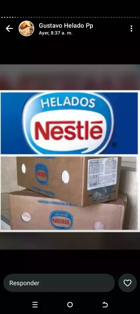 Helado Nestle