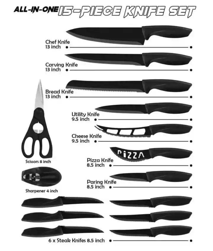 Juego de 15 piezas